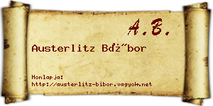 Austerlitz Bíbor névjegykártya